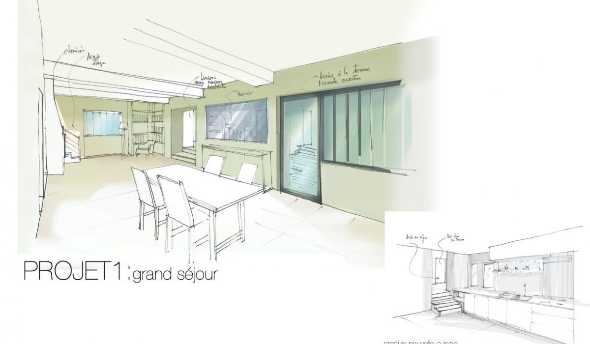 Etude agrandissement d'une maison située à 5 km de Maligny