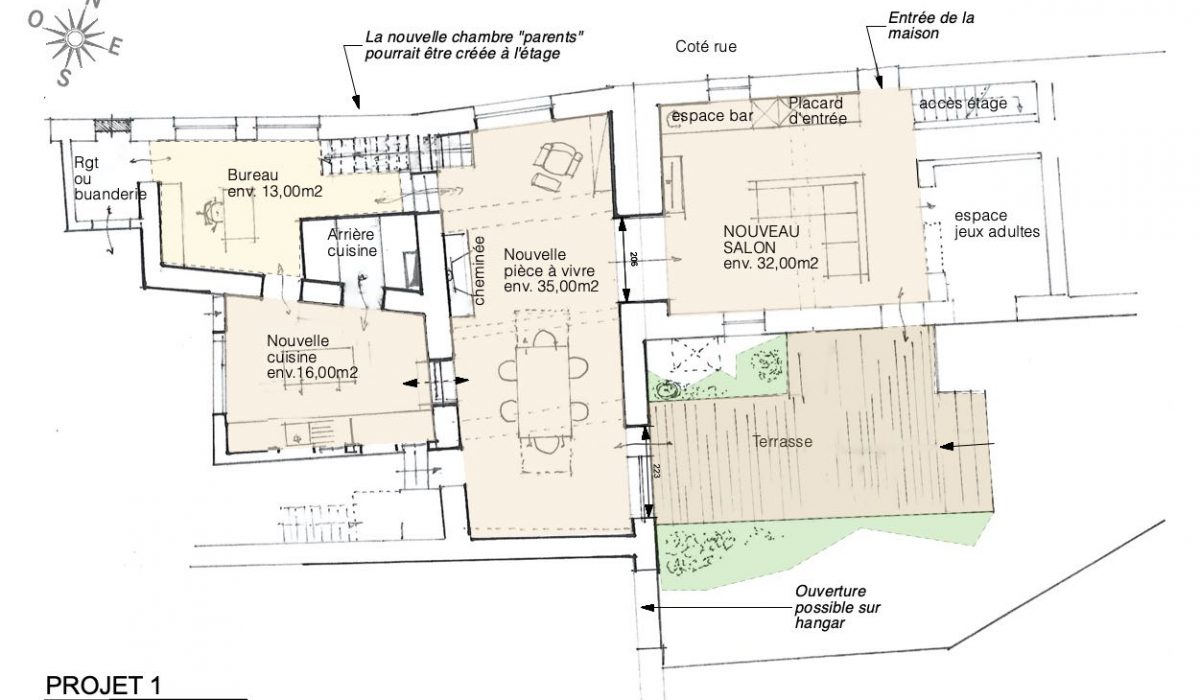 Etude agrandissement d'une maison située à 10 km de Chablis