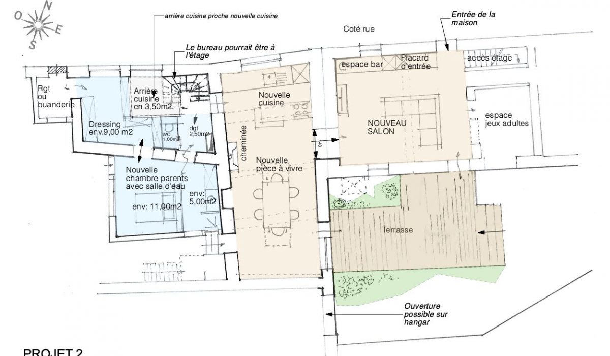 Etude agrandissement d'une maison