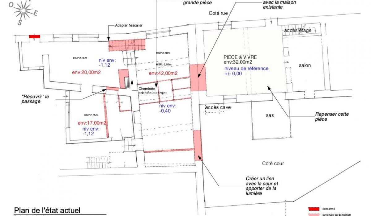 Etude agrandissement d'une maison située à 10 km de Chablis