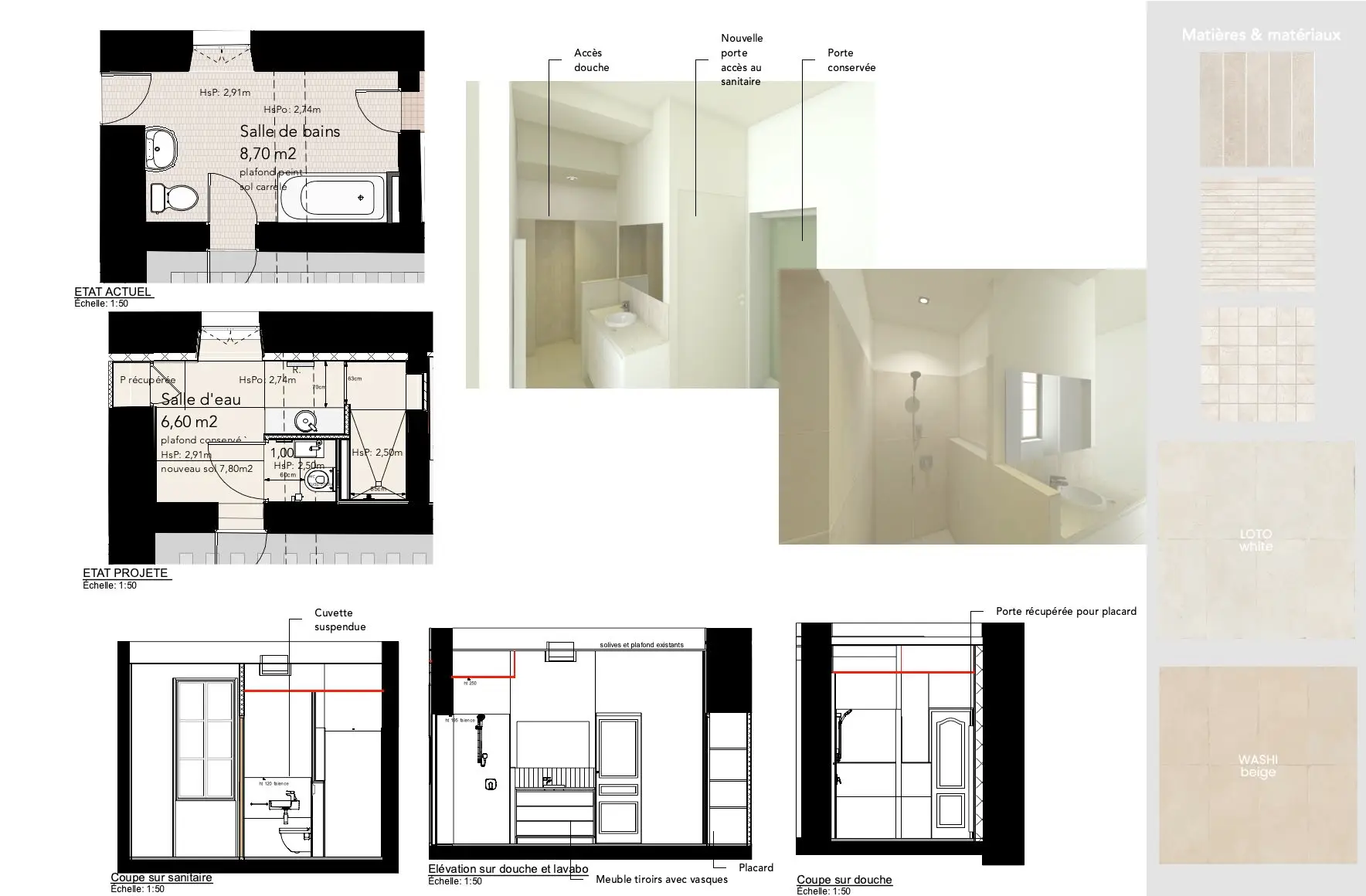 Projet d'architecture intérieure, d'aménagement ou de décoration dans l'Yonne en Bourgogne Franche Comté et réalisés par Laetitia Duval-Boquet Rénovation d'une maison ancienne