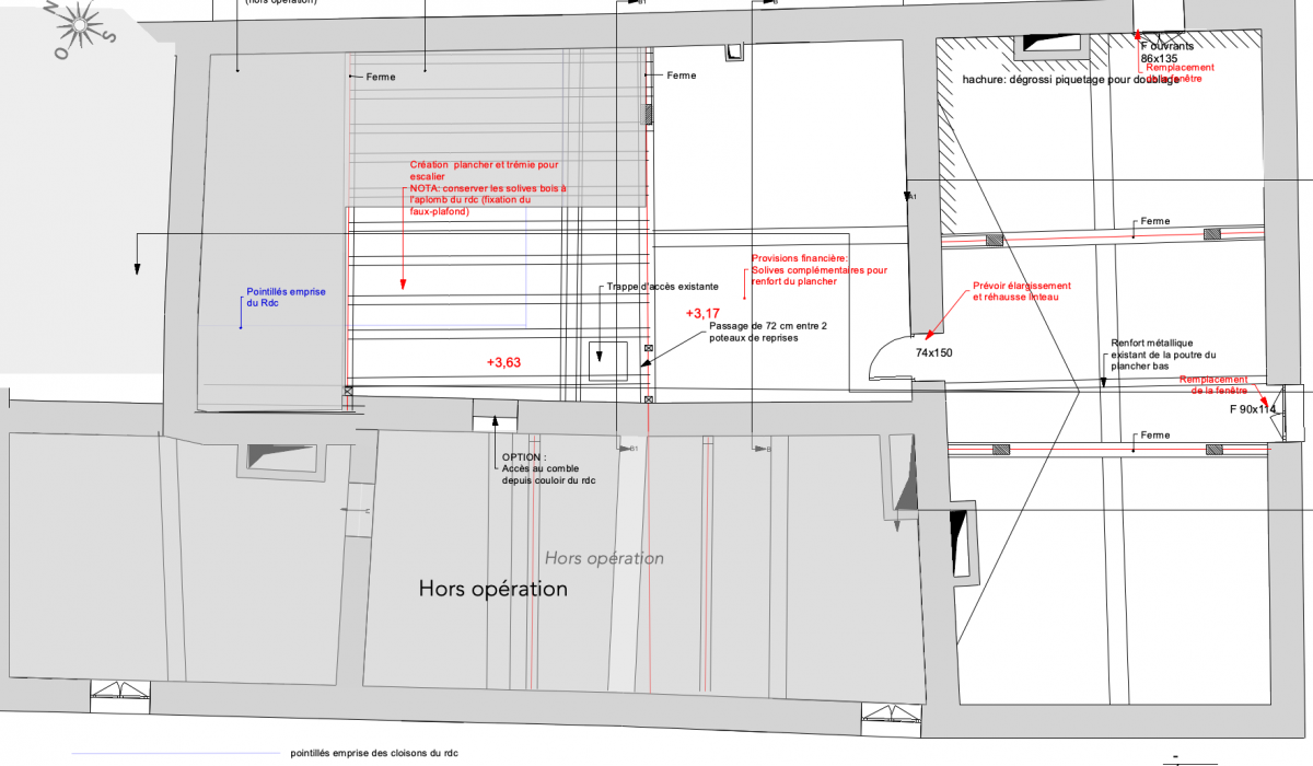 Comment aménager un comble, rénovation d'une maison par une architecte d'intérieur de l'Yonne près de Saint Florentin