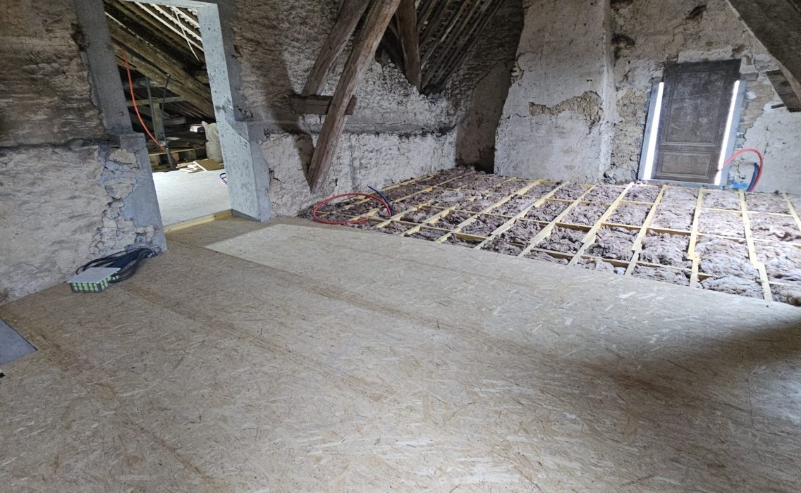 créer un nouveau plancher dans un comble