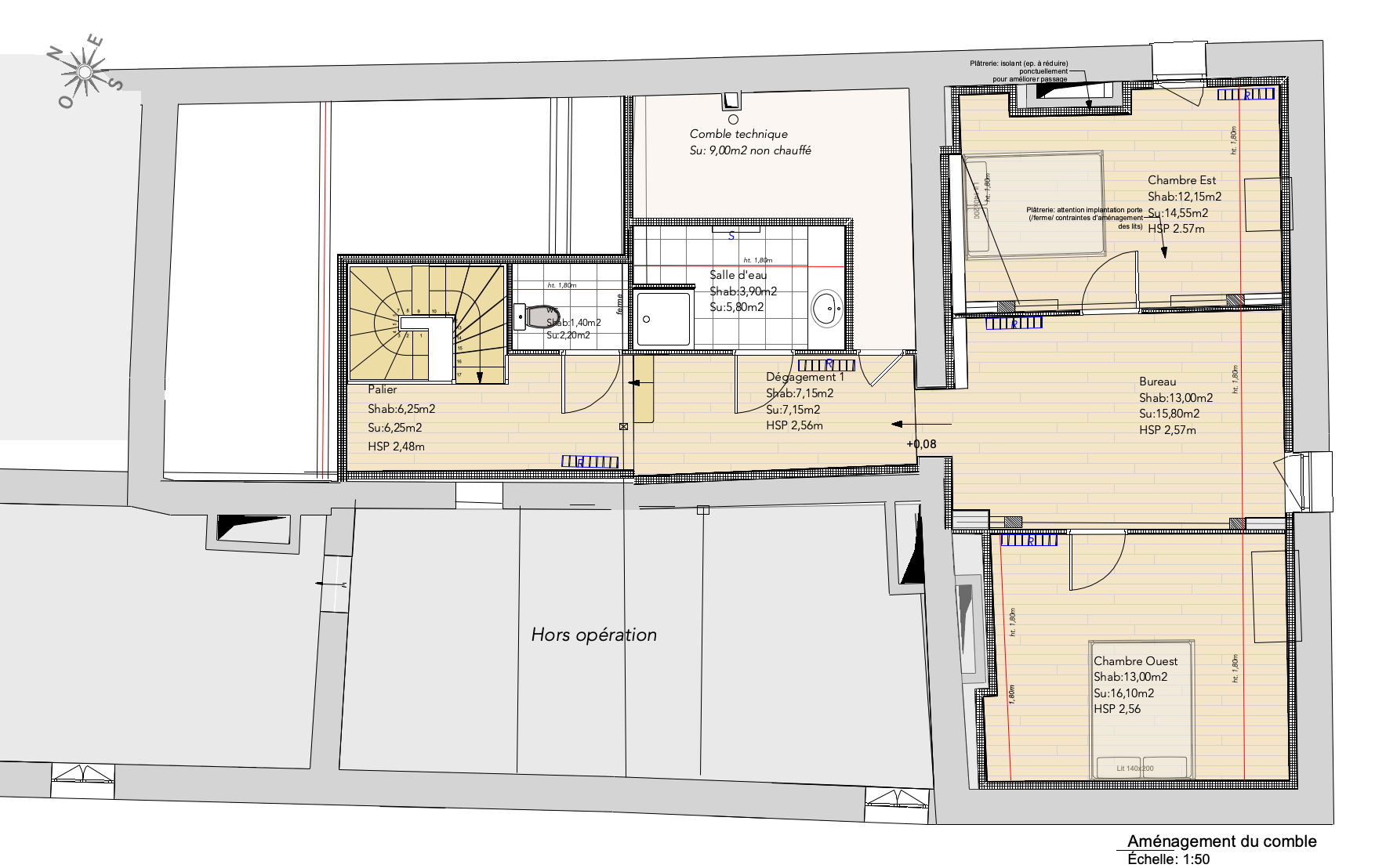 etage Auger plan